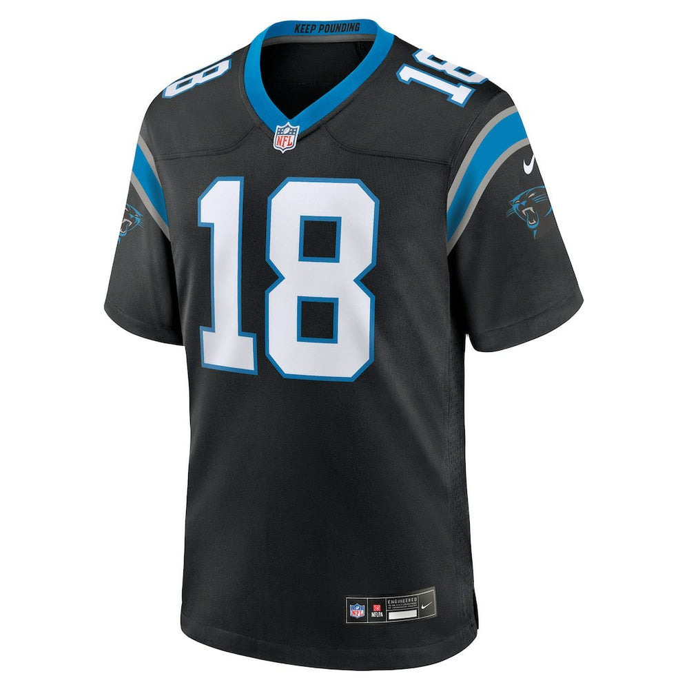 Jalen Coker Carolina Panthers Team Game Jersey Black - Nike