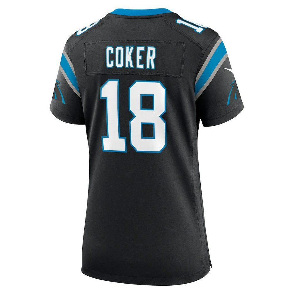 Jalen Coker Carolina Panthers Women's Team Game Jersey Black - Nike