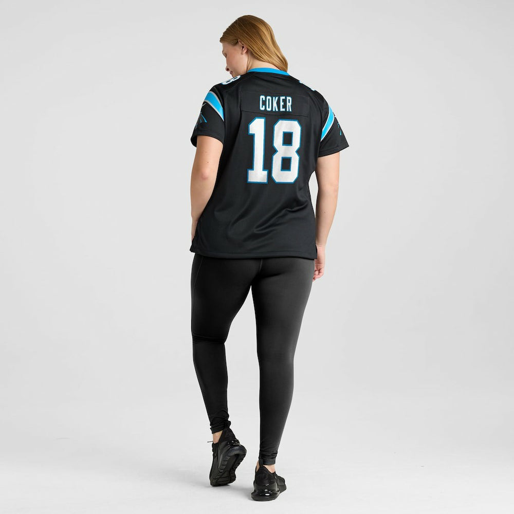 Jalen Coker Carolina Panthers Women's Team Game Jersey Black - Nike