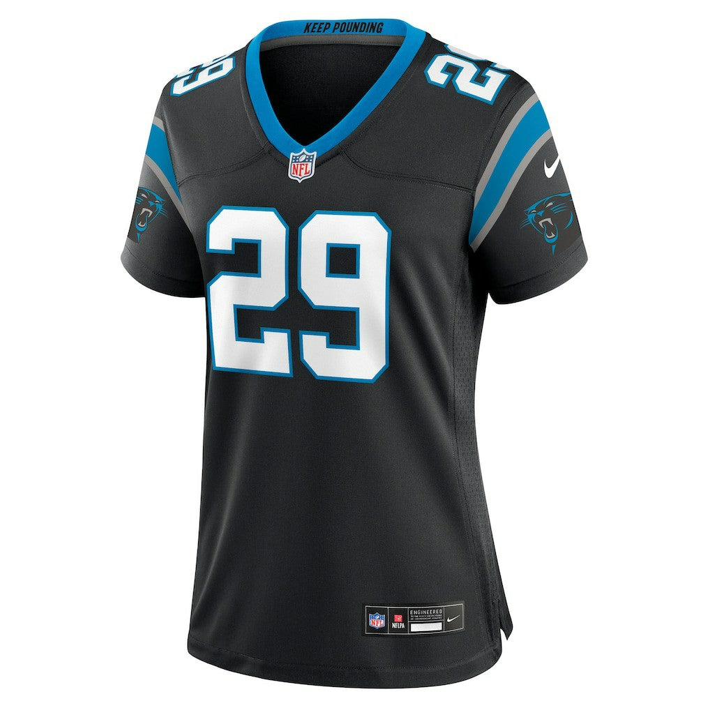 Akayleb Evans Carolina Panthers Women's Team Game Jersey Black - Nike