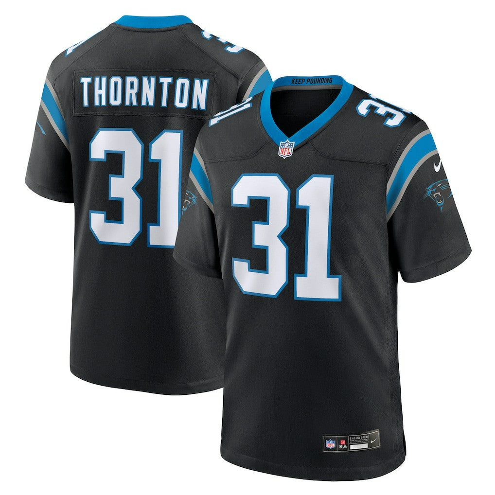 Corey Thornton Carolina Panthers Team Game Jersey Black - Nike