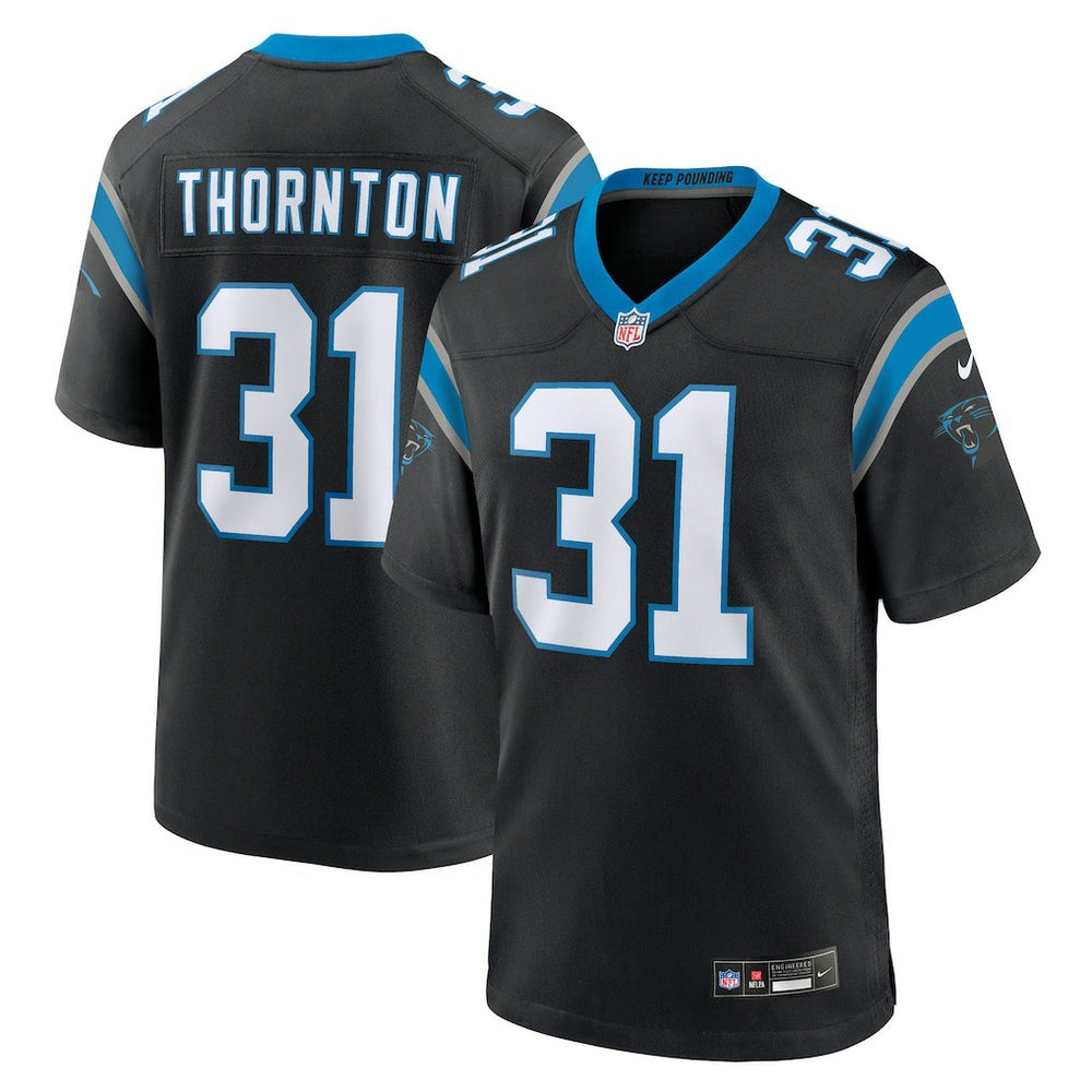 Corey Thornton Carolina Panthers Team Game Jersey Black - Nike