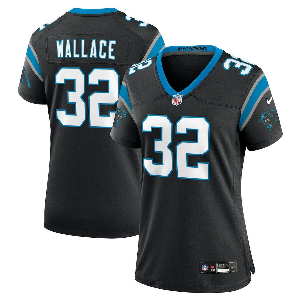 Trevin Wallace Carolina Panthers Women's Team Game Jersey Black - Nike