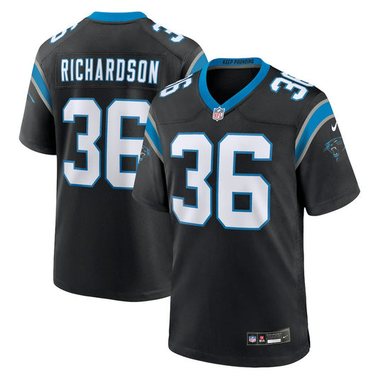 Demani Richardson Carolina Panthers Team Game Jersey - Black | NFL Jerseys