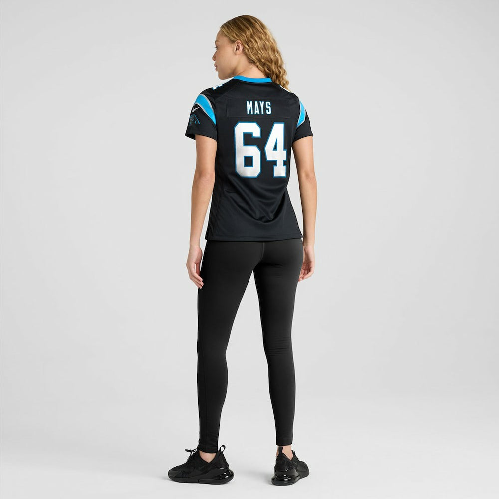 Cade Mays Carolina Panthers Women's Team Game Jersey Black - Nike