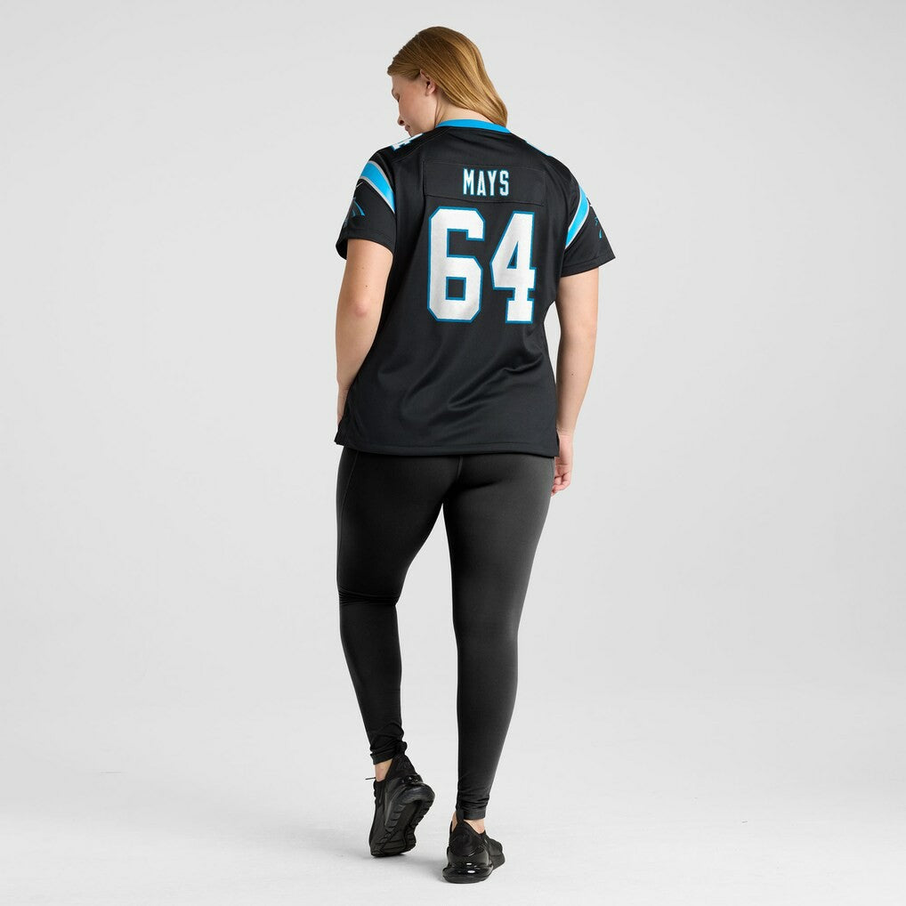 Cade Mays Carolina Panthers Women's Team Game Jersey Black - Nike
