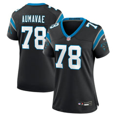 Popo Aumavae Carolina Panthers Women's Team Game Jersey Black - Nike