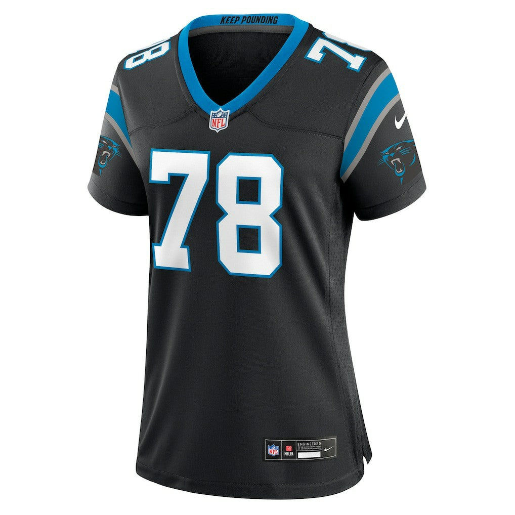 Popo Aumavae Carolina Panthers Women's Team Game Jersey Black - Nike
