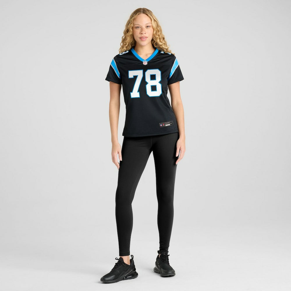 Popo Aumavae Carolina Panthers Women's Team Game Jersey Black - Nike
