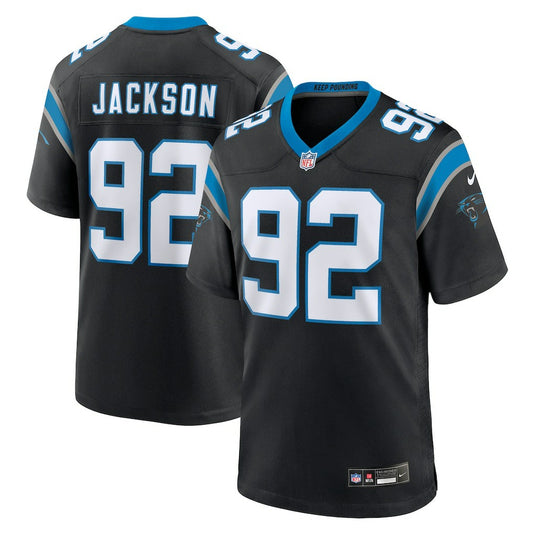 Cam Jackson Carolina Panthers Team Game Jersey - Black | NFL Jerseys