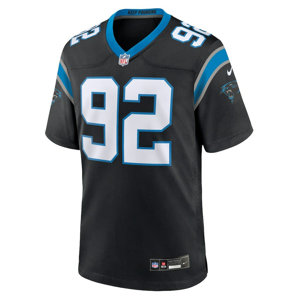 Cam Jackson Carolina Panthers Team Game Jersey - Black | NFL Jerseys