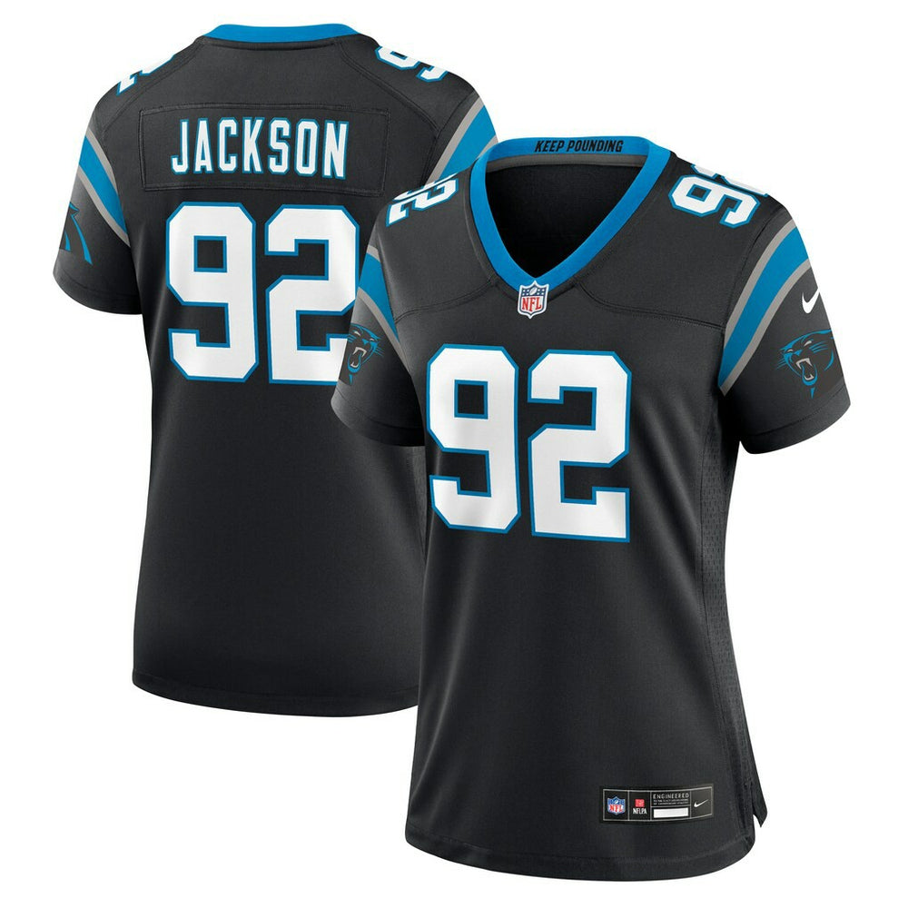 Cam Jackson Carolina Panthers Women's Team Game Jersey Black - Nike