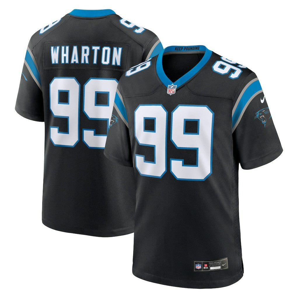 Tershawn Wharton Carolina Panthers Team Game Jersey - Black | NFL Jerseys