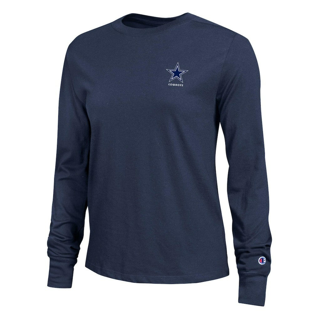 Dallas Cowboys Champion Women's Core Long-Sleeve T-Shirt Navy - NFL