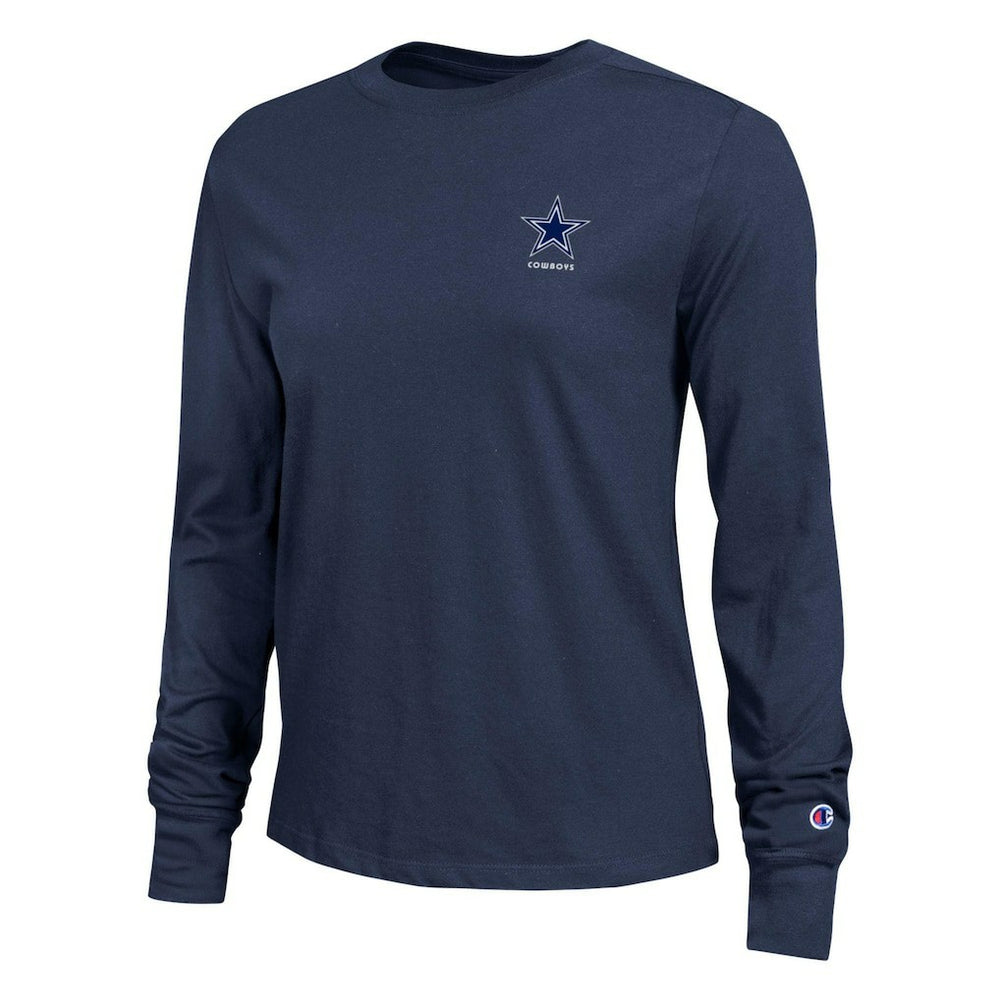 Dallas Cowboys Champion Women's Core Long-Sleeve T-Shirt Navy - NFL