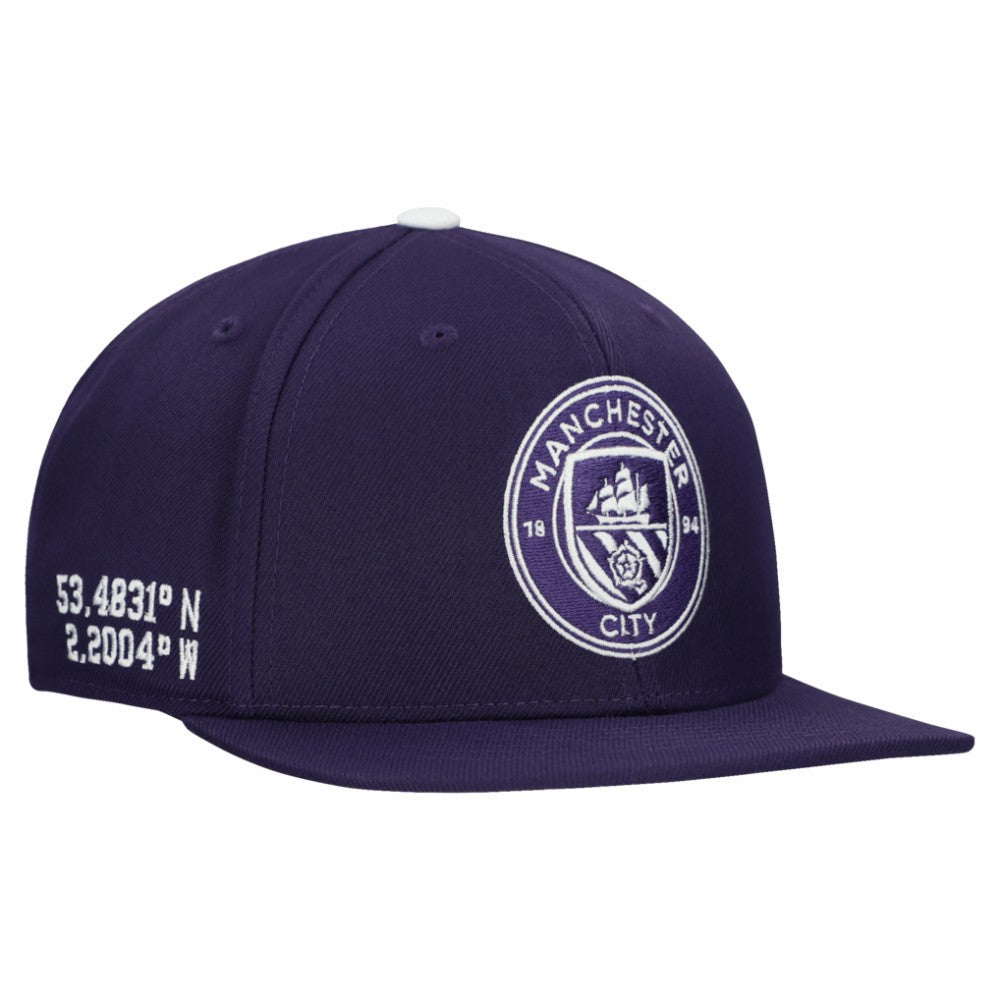 Manchester City Unisex Locale Snapback Hat - Purple