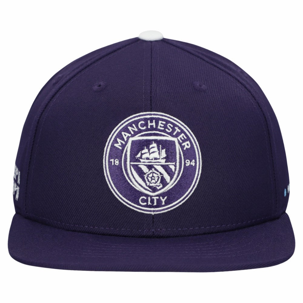 Manchester City Unisex Locale Snapback Hat - Purple