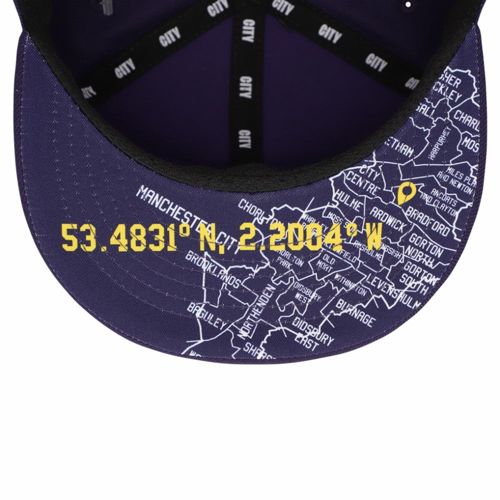 Manchester City Unisex Locale Snapback Hat - Purple