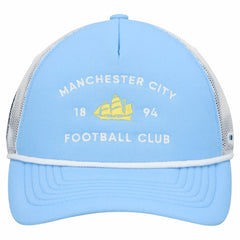 Manchester City Unisex Free Rider Trucker Snapback Hat - Light Blue