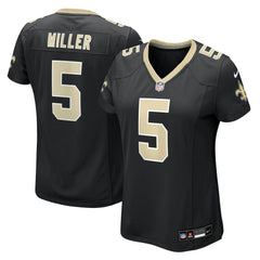 Kendre Miller New Orleans Saints Women's Team Game Jersey Black - Nike