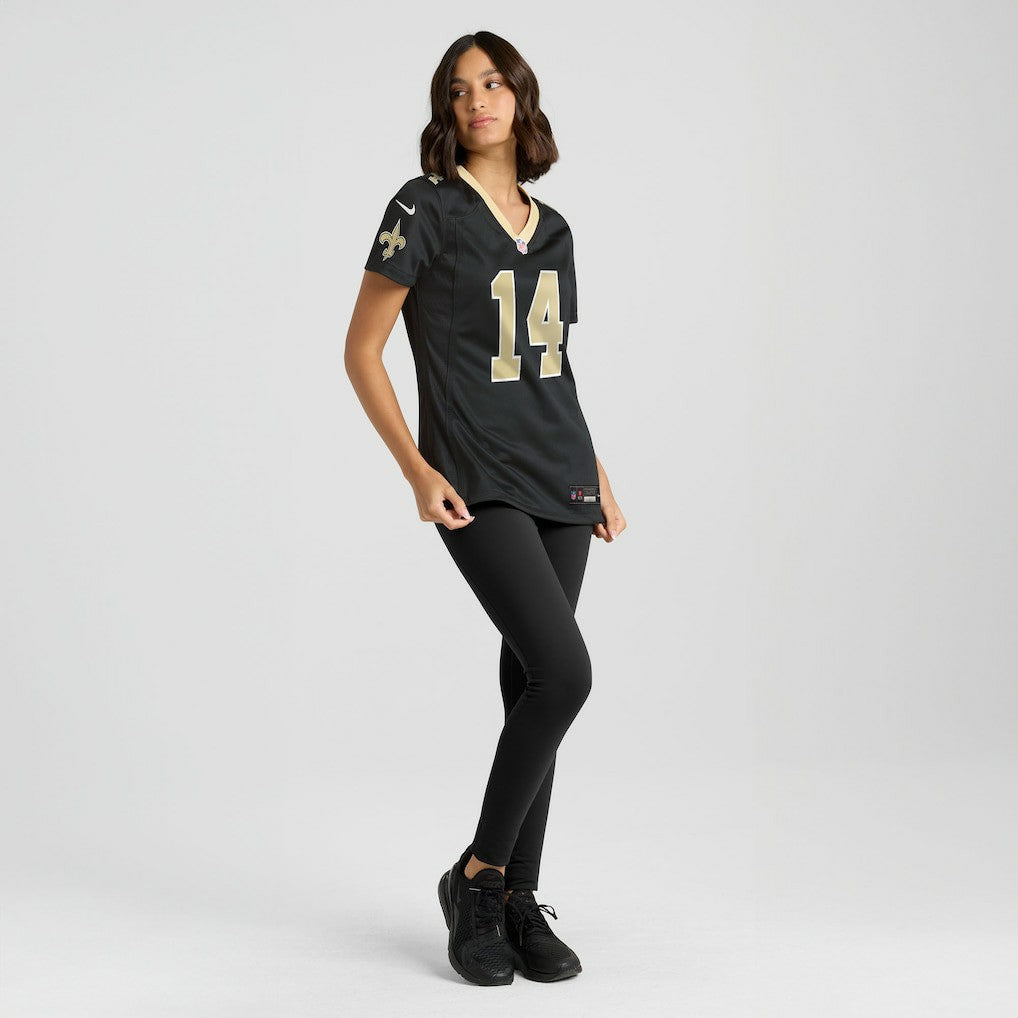 Devaughn Vele New Orleans Saints Women's Team Game Jersey - Black | NFL Jerseys