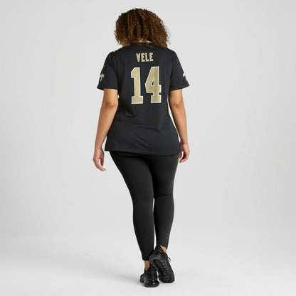 Devaughn Vele New Orleans Saints Women's Team Game Jersey - Black | NFL Jerseys