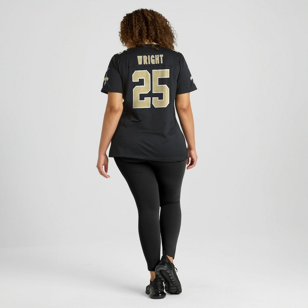 Rejzohn Wright New Orleans Saints Women's Team Game Jersey Black - Nike