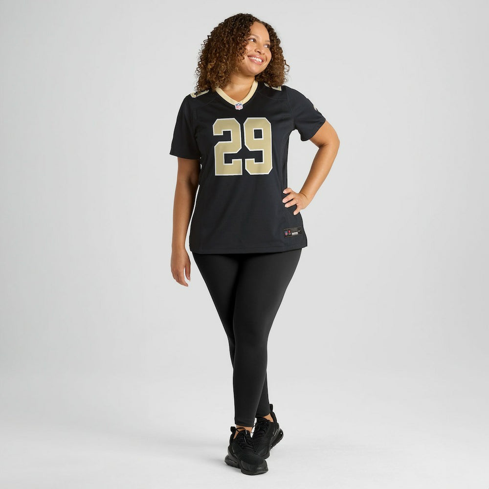 Quincy Riley New Orleans Saints Women's Team Game Jersey Black - Nike