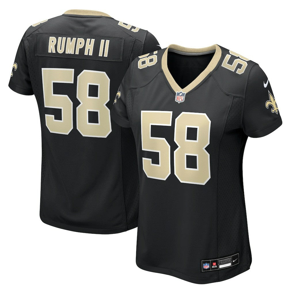 Chris Rumph II New Orleans Saints Women's Team Game Jersey - Black | NFL Jerseys