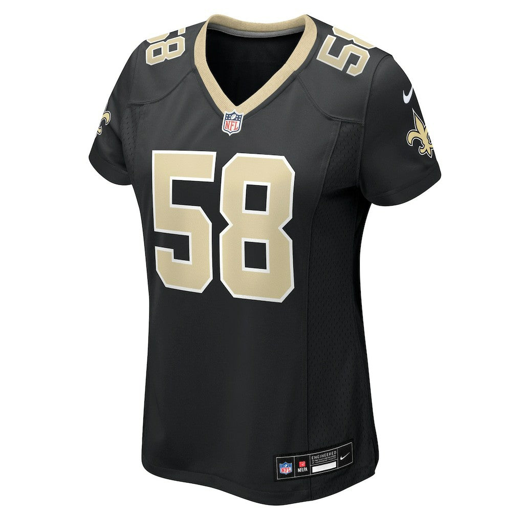 Chris Rumph II New Orleans Saints Women's Team Game Jersey - Black | NFL Jerseys