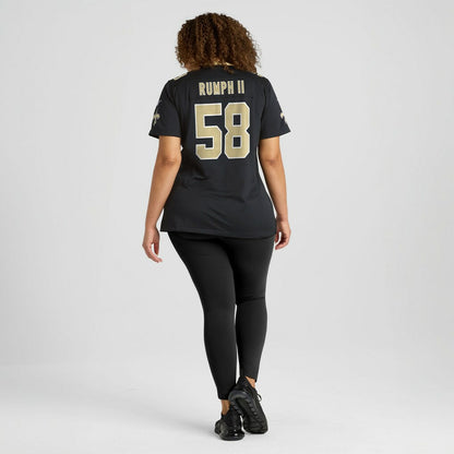 Chris Rumph II New Orleans Saints Women's Team Game Jersey - Black | NFL Jerseys