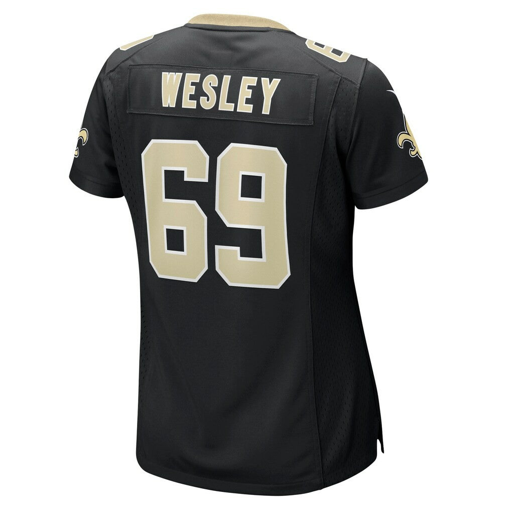 Barry Wesley New Orleans Saints Women's Team Game Jersey Black - Nike