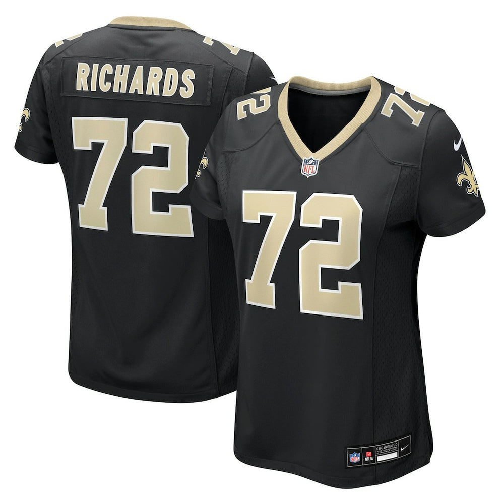 Asim Richards New Orleans Saints Women's Team Game Jersey Black - Nike