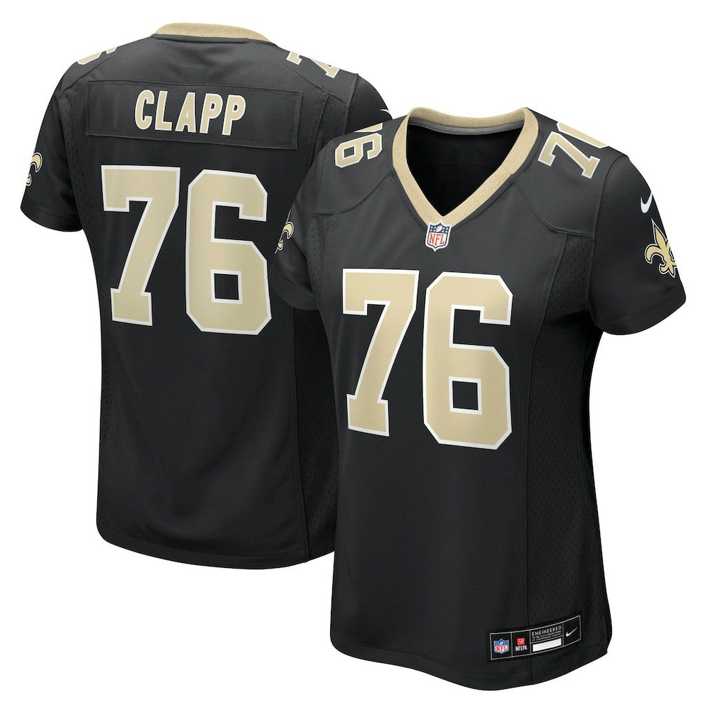 Will Clapp New Orleans Saints Women's Team Game Jersey - Black | NFL Jerseys