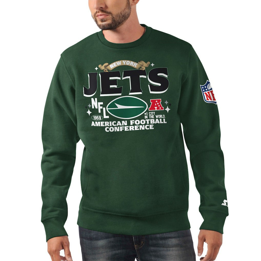 New York Jets Starter AFC Classic Fleece Sweatshirt Green - NFL