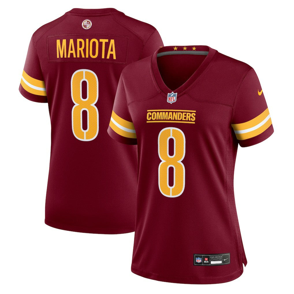 Marcus Mariota Washington Commanders Women's Team Game Jersey Burgundy - Nike