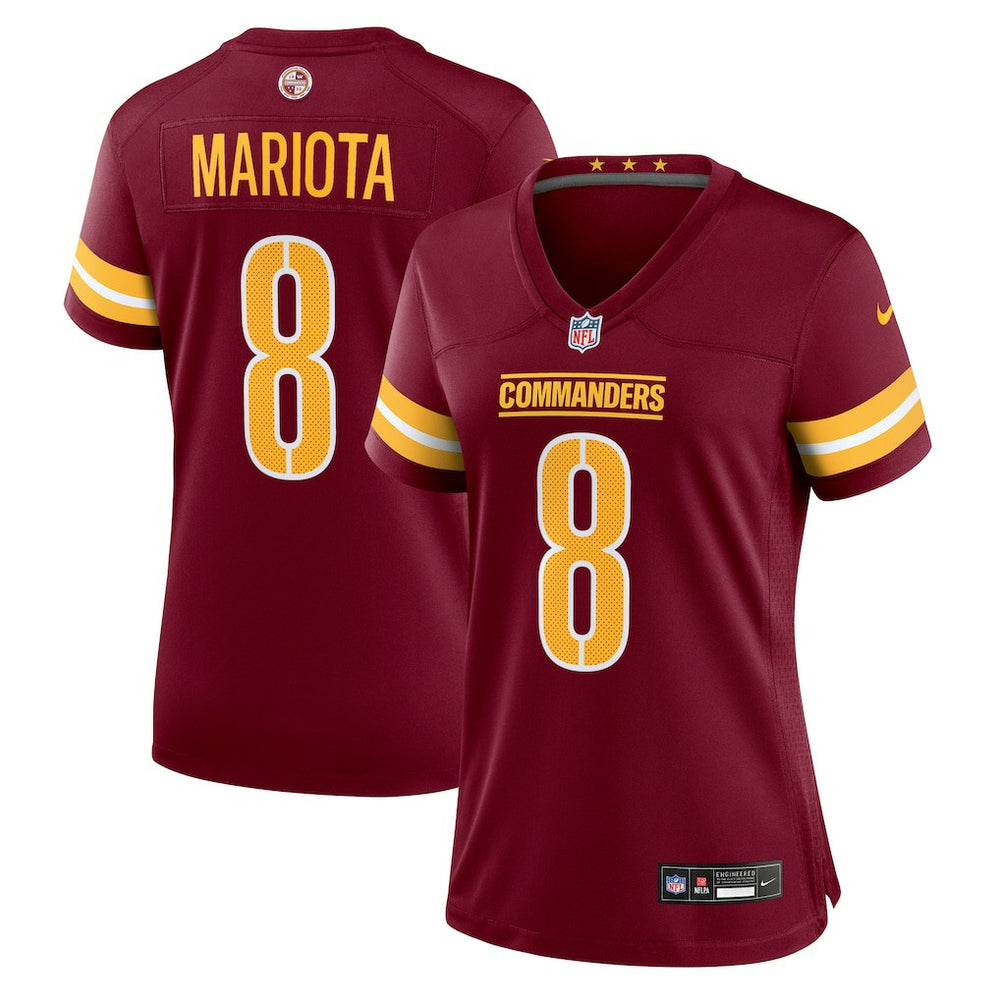 Marcus Mariota Washington Commanders Women's Team Game Jersey Burgundy - Nike