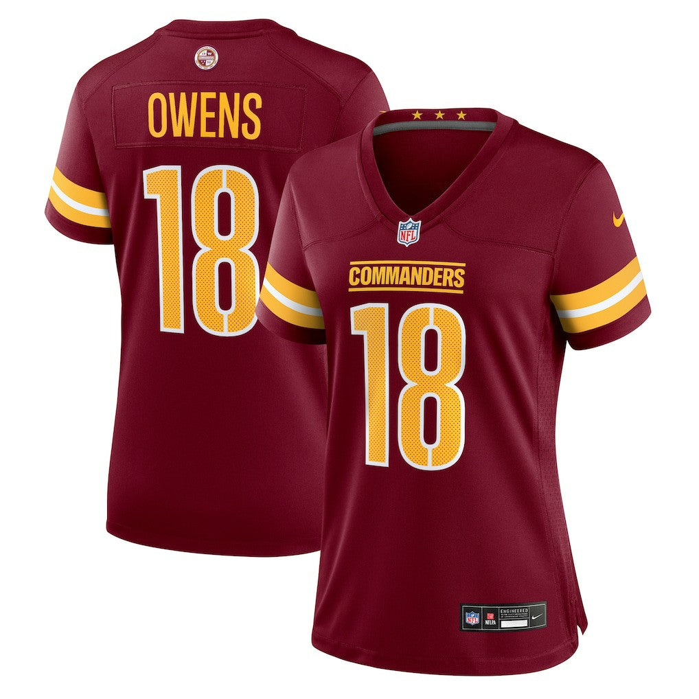 Tyler Owens Washington Commanders Women's Team Game Jersey - Burgundy | NFL Jerseys