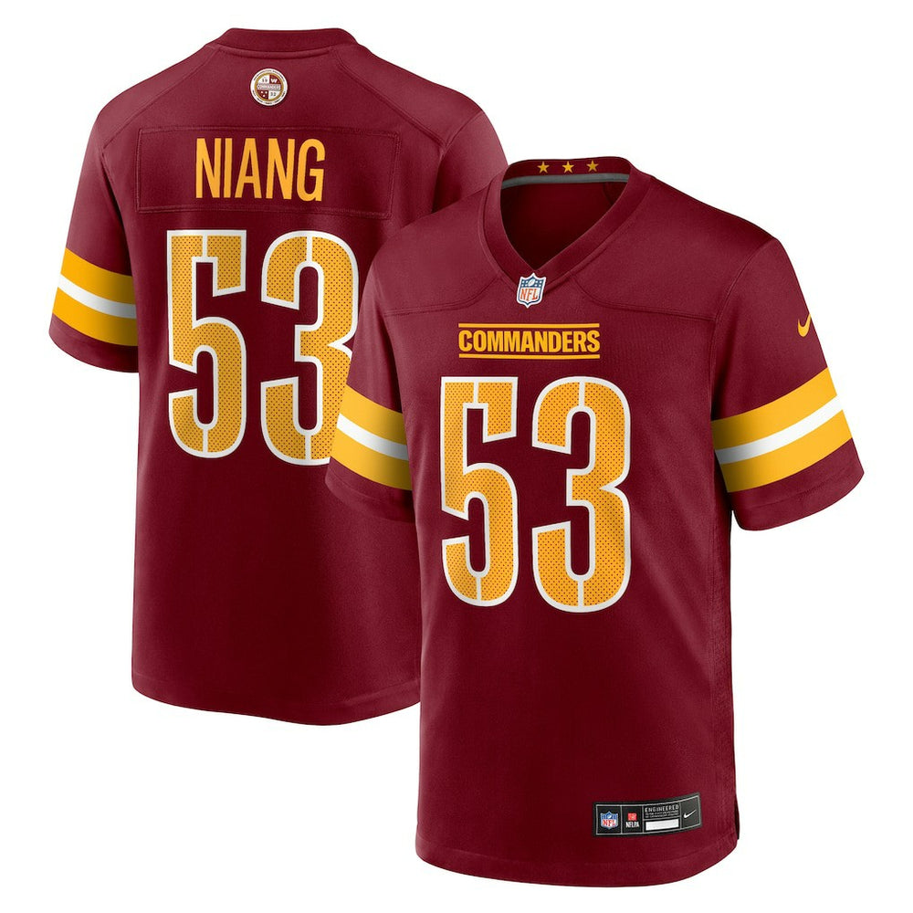 Lucas Niang Washington Commanders Team Game Jersey Burgundy - Nike