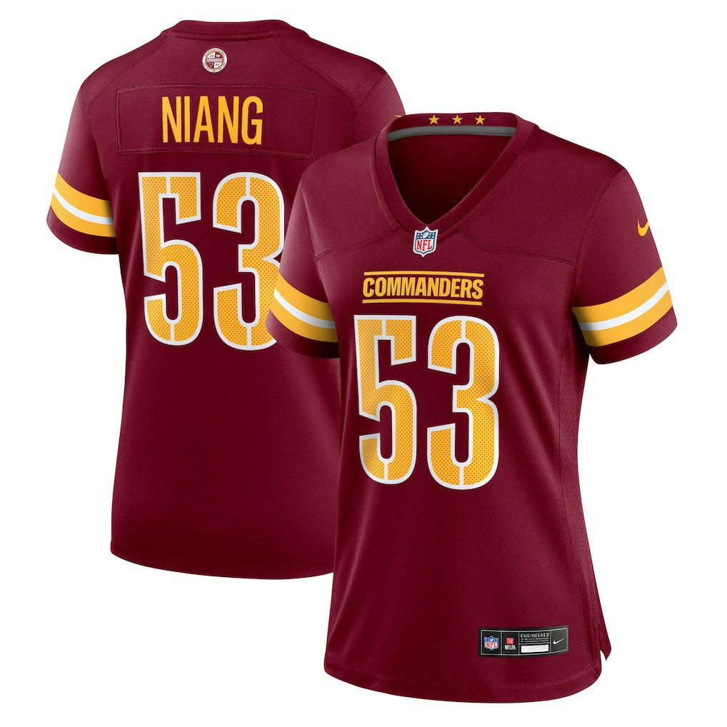 Lucas Niang Washington Commanders Women's Team Game Jersey - Burgundy | NFL Jerseys