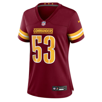 Lucas Niang Washington Commanders Women's Team Game Jersey - Burgundy | NFL Jerseys