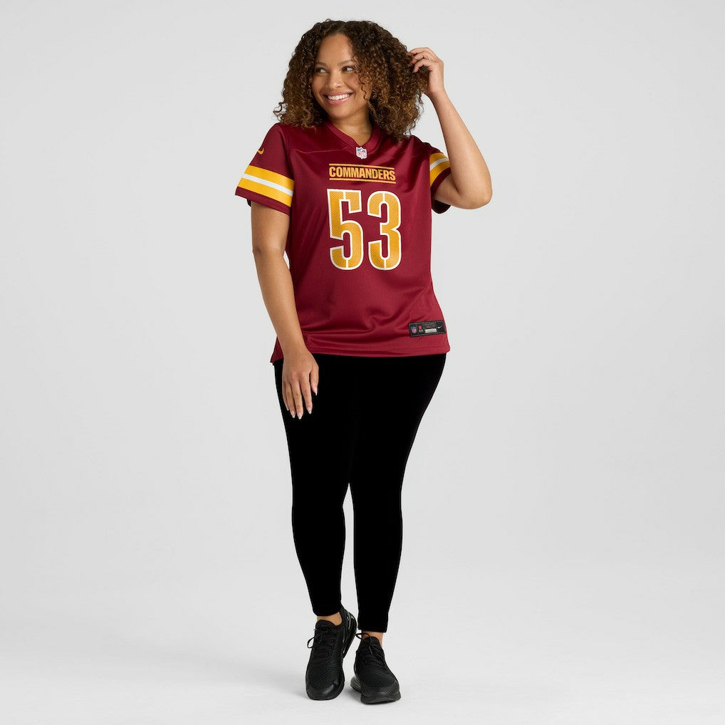 Lucas Niang Washington Commanders Women's Team Game Jersey - Burgundy | NFL Jerseys