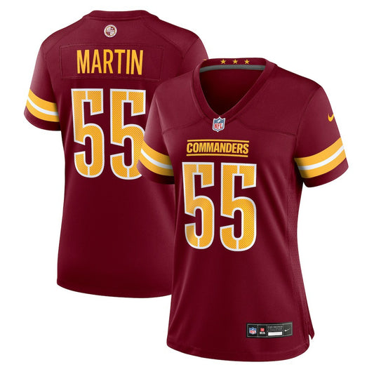 Jacob Martin Washington Commanders Women's Team Game Jersey - Burgundy | NFL Jerseys