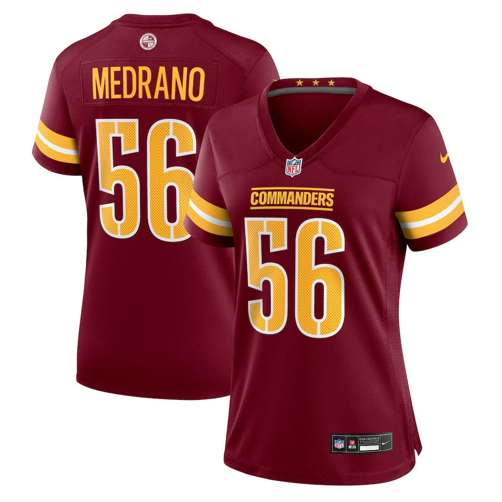 Kain Medrano Washington Commanders Women's Team Game Jersey Burgundy - Nike