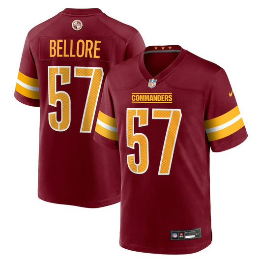 Nick Bellore Washington Commanders Team Game Jersey - Burgundy | NFL Jerseys