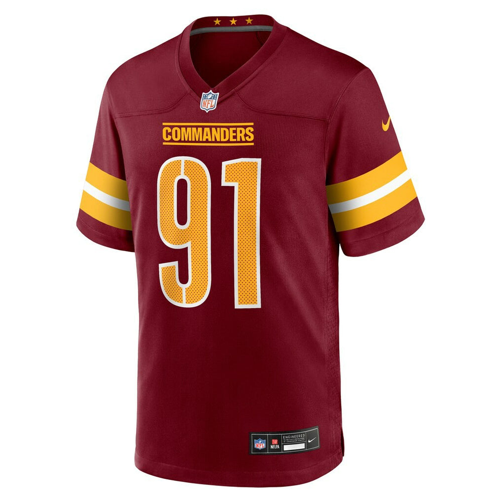 Deatrich Wise Jr. Washington Commanders Team Game Jersey Burgundy - Nike