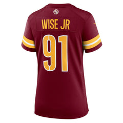 Deatrich Wise Jr. Washington Commanders Women's Team Game Jersey Burgundy - Nike