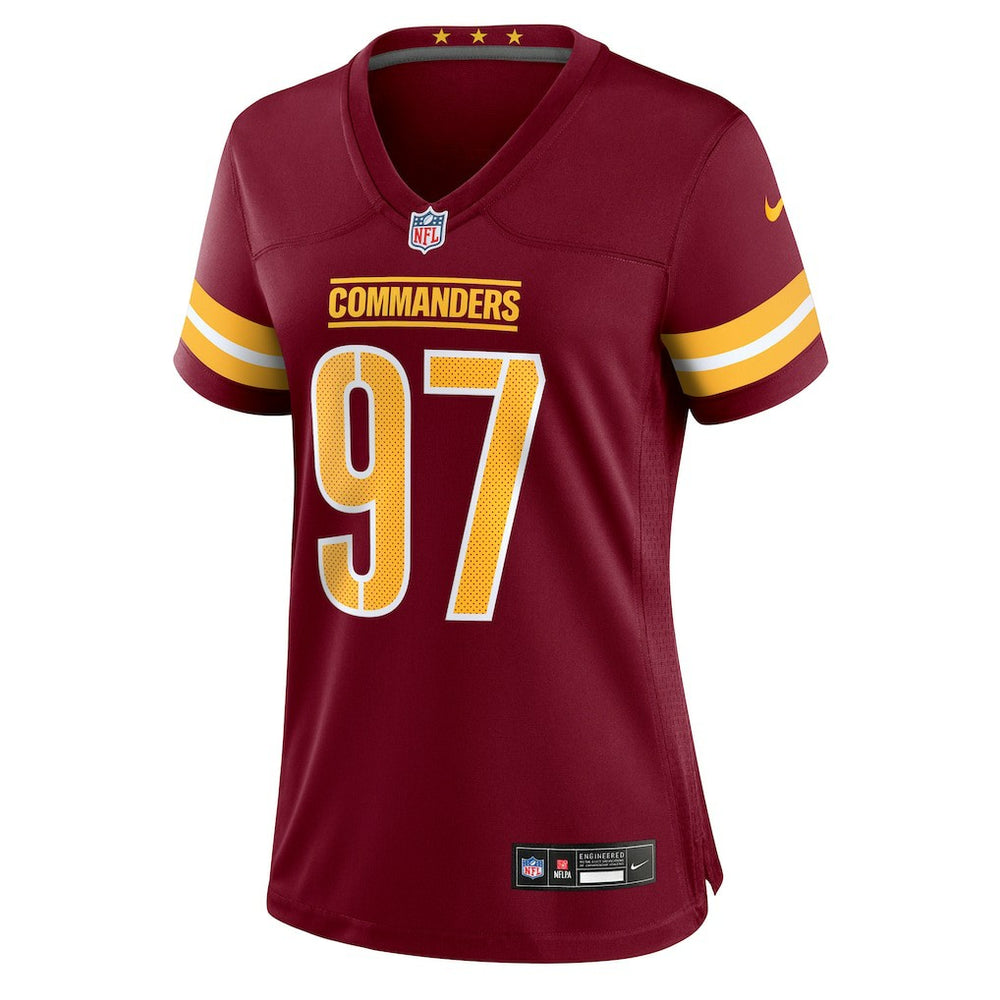 Eddie Goldman Washington Commanders Women's Team Game Jersey Burgundy - Nike