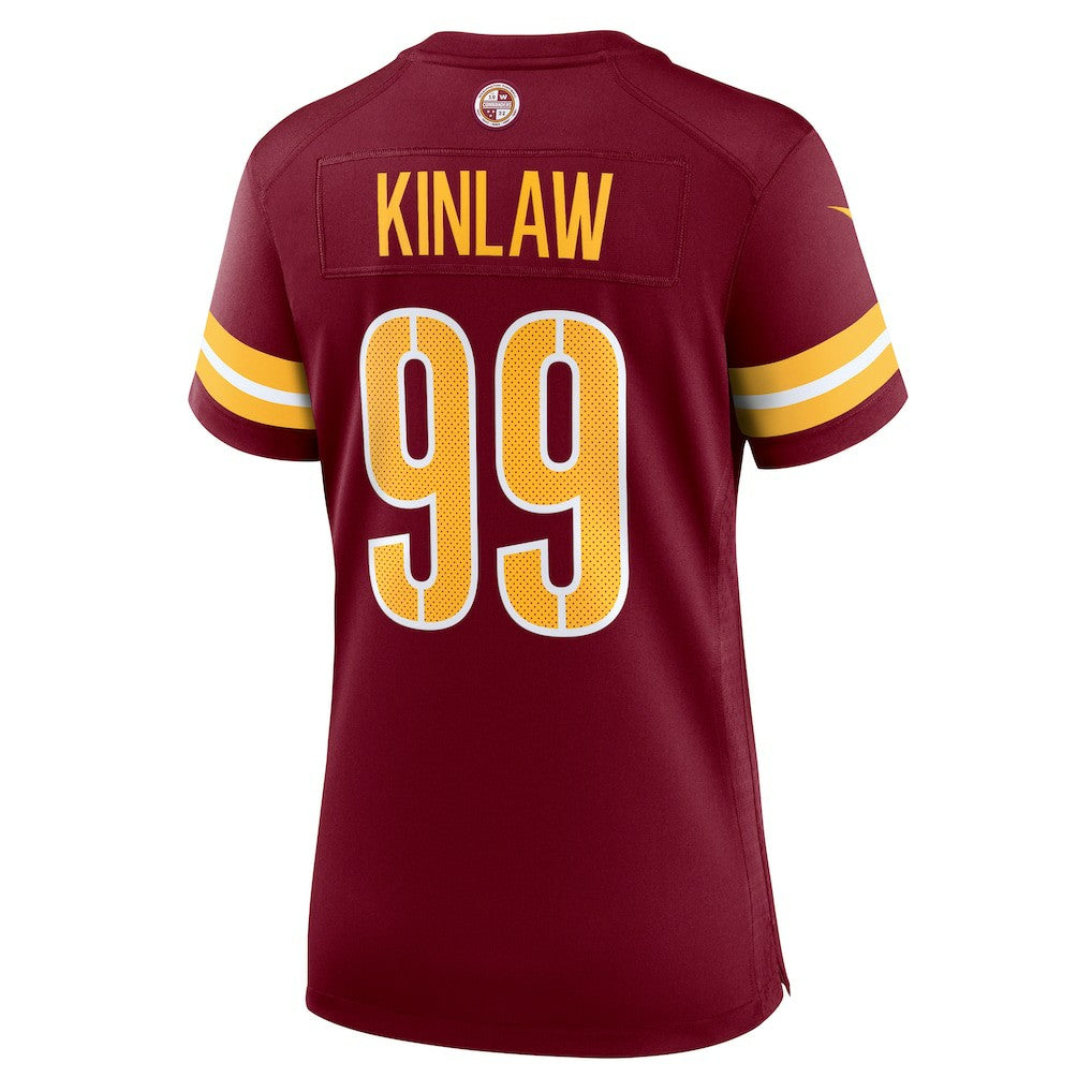 Javon Kinlaw Washington Commanders Women's Team Game Jersey - Burgundy | NFL Jerseys