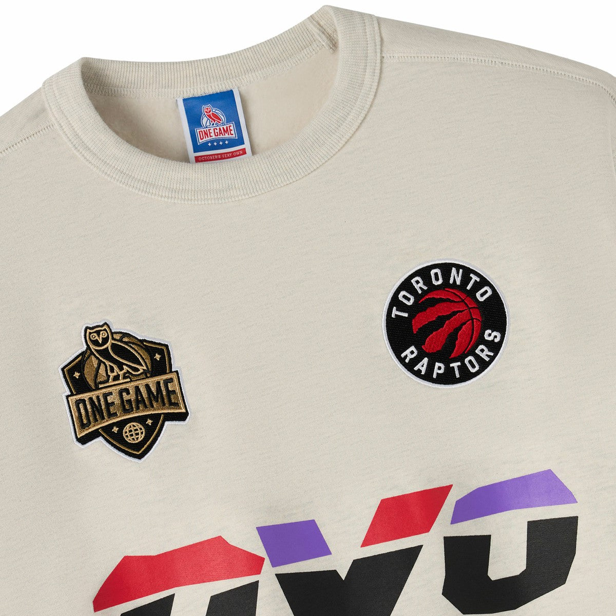 NBA - Toronto Raptors OVO x NBA Fleece Sweatshirt - Natural